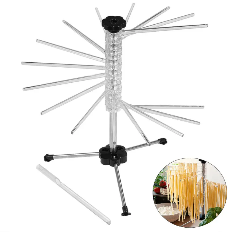 Multi-rods Collapsible Pasta Drying Linguine Vermicelli Needle