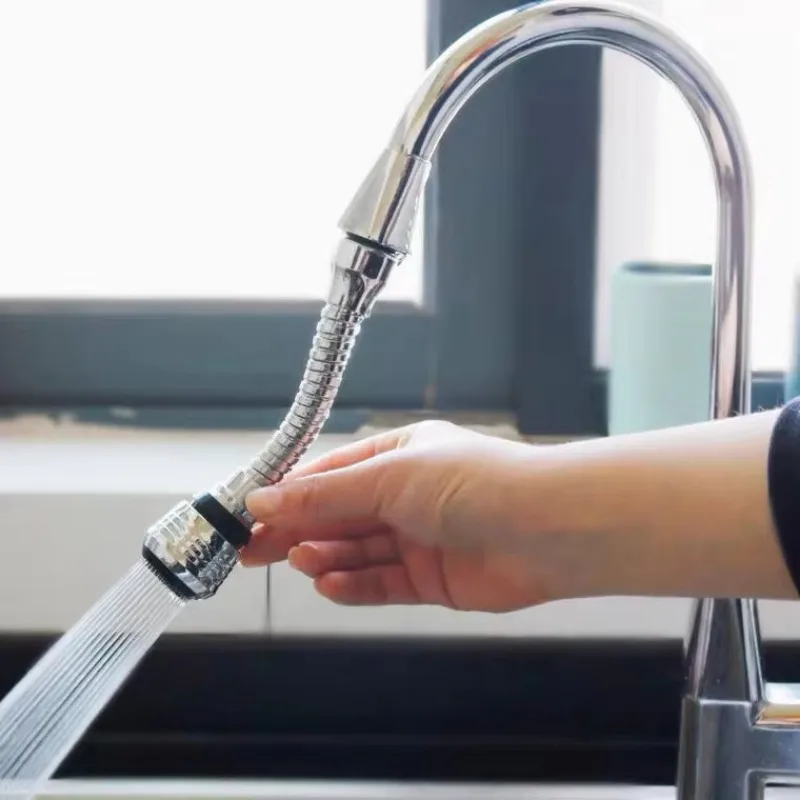 Kitchen Accessories Stainless Steel Rotatable Water Saver Faucet Extender for Home Kitchen Creative Useful Supplies Tool