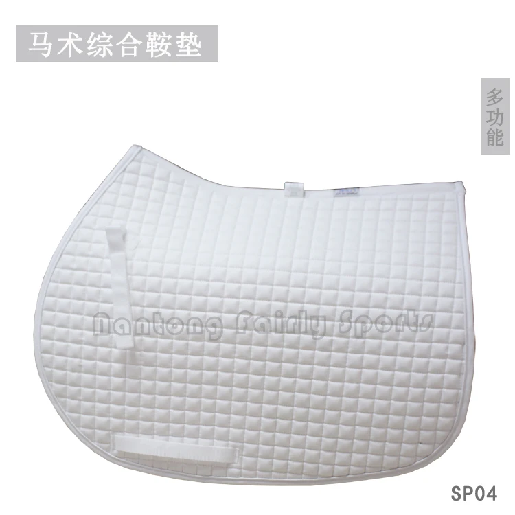 Equestrian Sweat Mat White Comprehensive Saddle Mat Absorb Sweat Breathable Shock Absorbing Equestrian Competition Riding