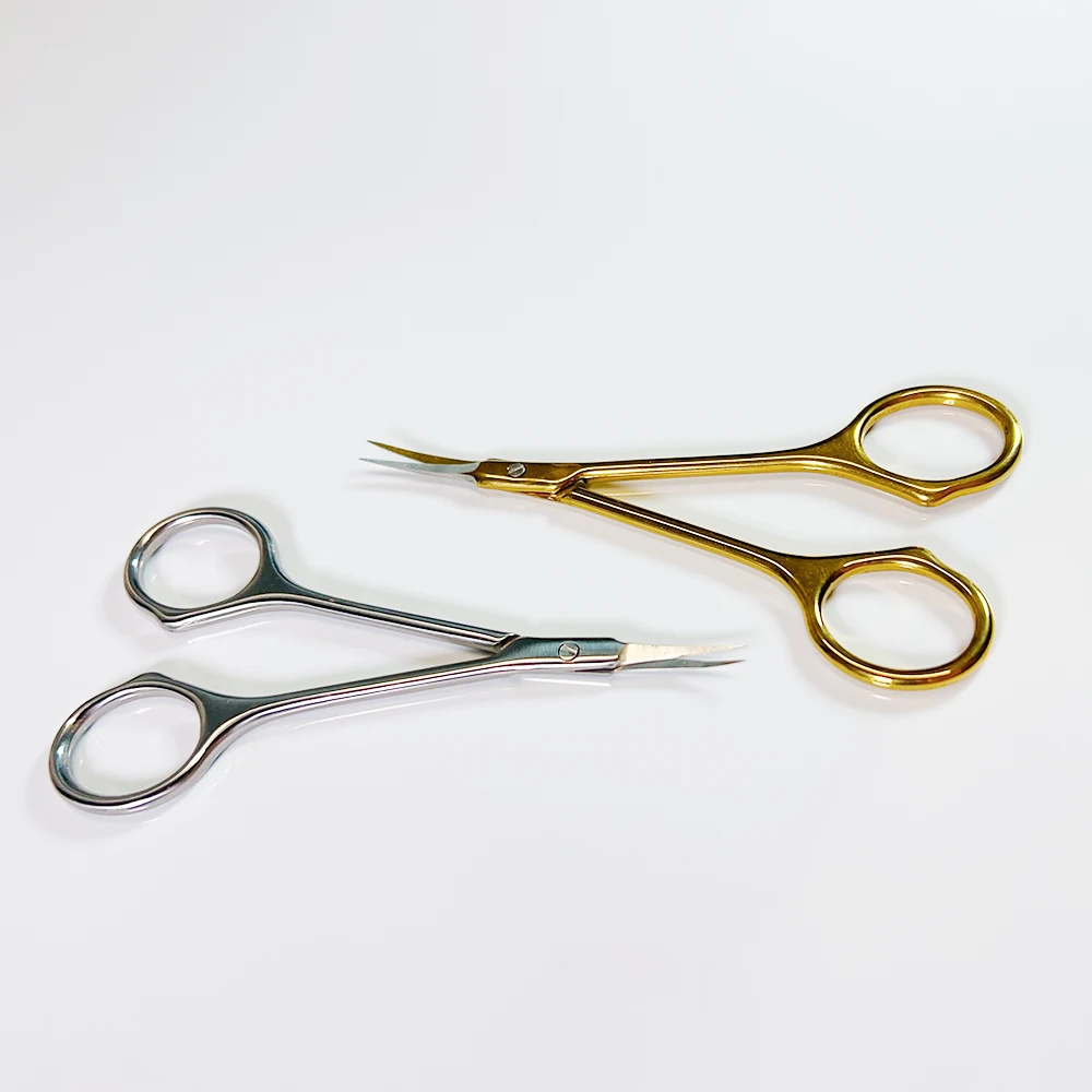 Stainless Steel Cuticle Scissors with Extra Fine Curved Blade