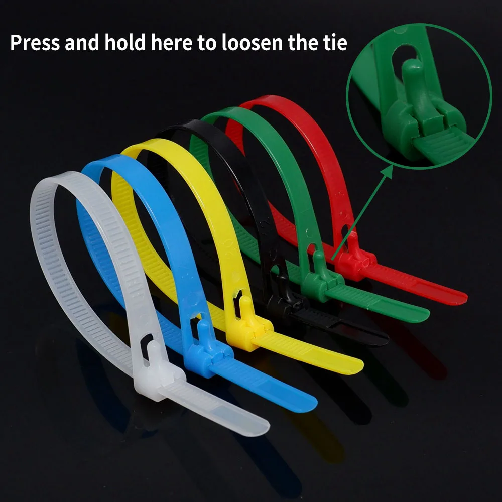 Mixed Lot Nylon Zip Ties - 4, 8, 14 Inch - Cable Wire Cord Strap Wrap Fasteners