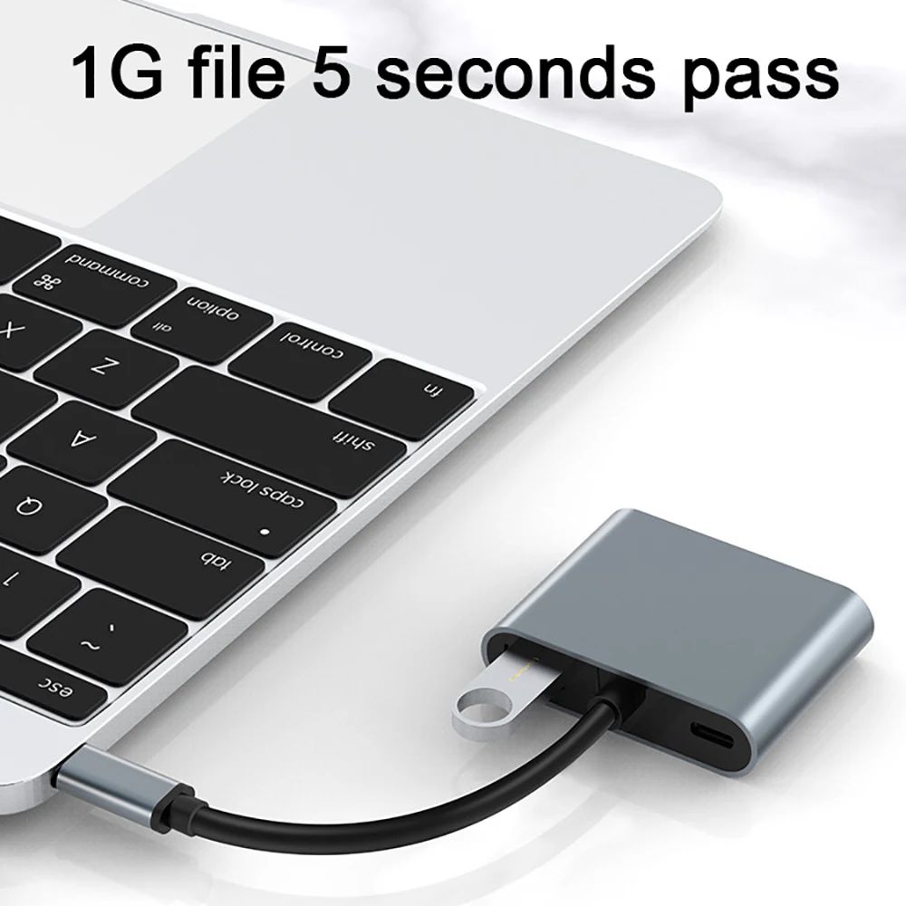 tipo c para Hdmi-compatível Hub Docking Station em Usb 3.0 Vga Adaptador pd para Huawei Xiaomi Samsung S20 Nintendo Switch - Imagem 2