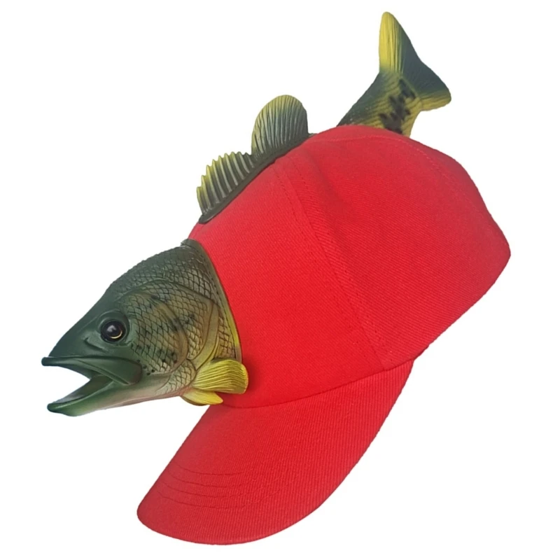 Novelty 3D Fish Baseball Hat Birthday Party Creative Fish Hat Holiday Headwear Creative Fish Hat Holiday Headwear 3