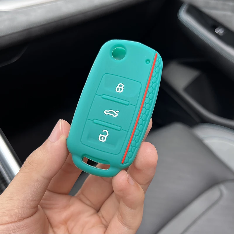 

Силиконовый чехол для ключа с дистанционным управлением для VW Volkswagen up Golf 6 polo passat b5 touran Caravelle Jetta skoda fabia Octavia A5