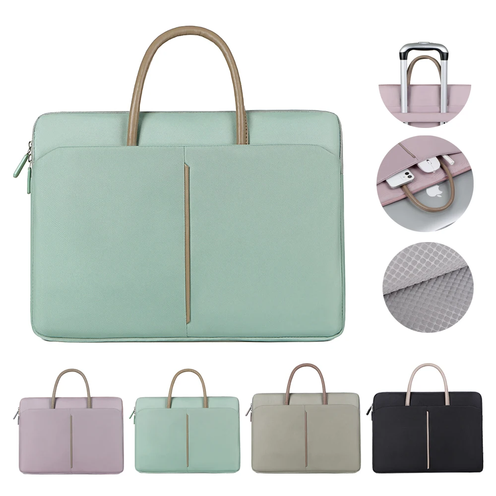 Laptop Bag Women 13.3 14 15 15.6 Inch Handbag Computer Sleeve Cover For Xiaomi Huawei Hp Lenovo Book Air Pro 13 Notebook_voghion.com