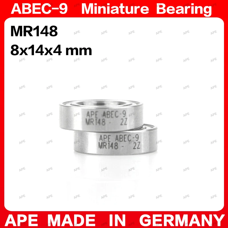 10-50pcs APE ABEC-9 베어링 MR148 MR148ZZ 8x14x4mm L-1480 MR148-2RS L-1480ZZ Z -2Z 2RS 소형 정밀 볼 베어링