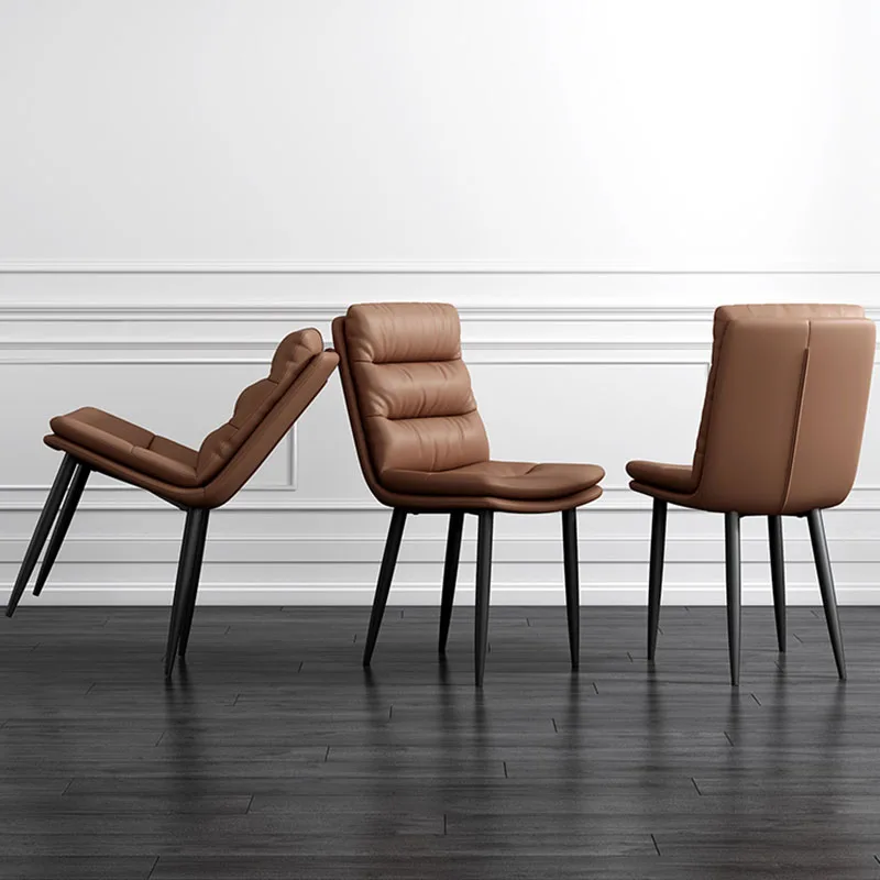 

Modern Kitchen Design Dining Chair Nordic Restaurant Office Master Dining Chair Leather Sillas De Comedor Chaise Design AB50CY