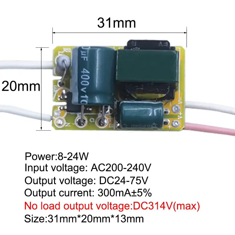 8-24w 18-36w 36-50w LED Driver Transformer power supply Adapter 280mA-300mA LED Non-Isolated  Constant Current Driver Power Unit - Image 2