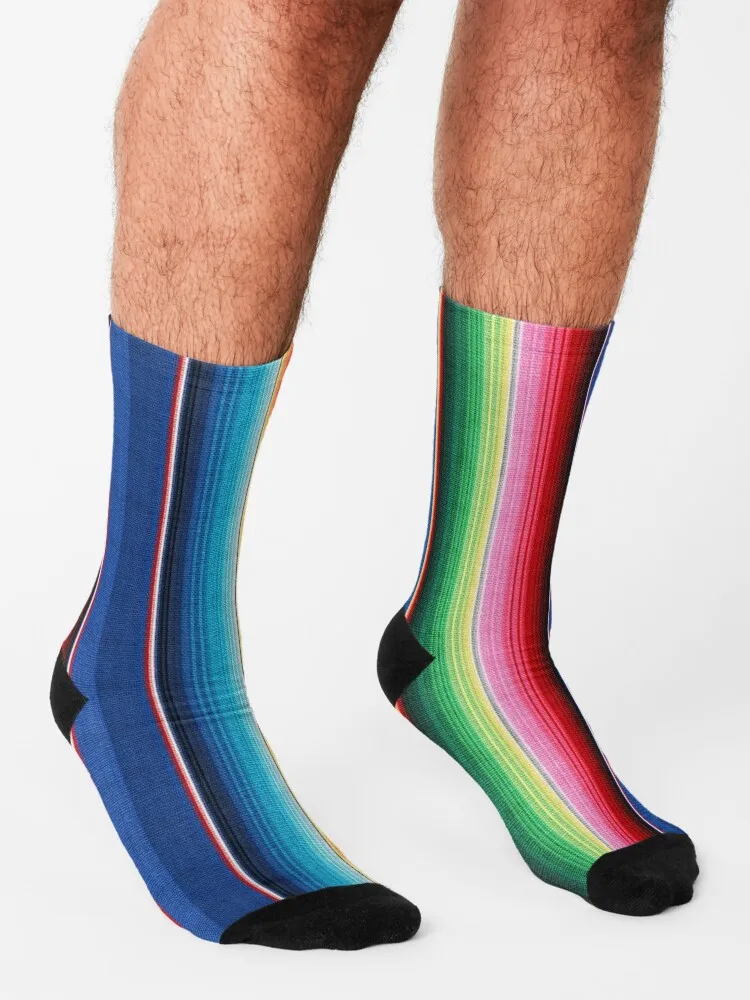Colorful Mexican Poncho Background Socks valentine gift ideas Men gift sock men socks men's