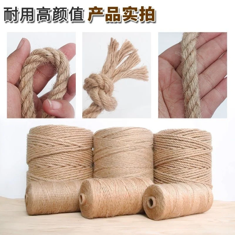 Jute Rope-1/1.5/2/2.5/3/4/6/8/10MM Natural, for Weddings, Belt Strap, Floristry, Party, Gardening, Decoration, DIY Gift Packing