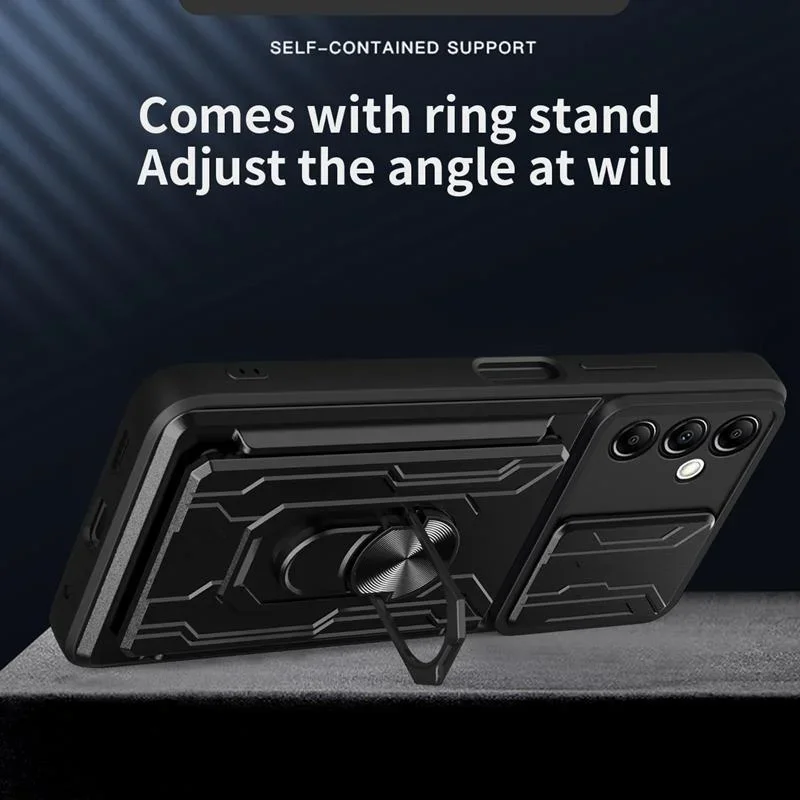 Case for Samsung Galaxy S25 S24 S23 S20 S21 S22 Ultra Plus FE Note 20 Ultra Cover Grade Card Slot Armor