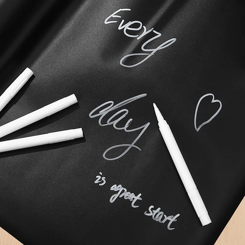 10Pcs 사용하기 쉬운 지울 수있는 흰색 분필 마커 칠판 유리 거울 창 벽 그리기 쓰기 학교 사무실 액세서리