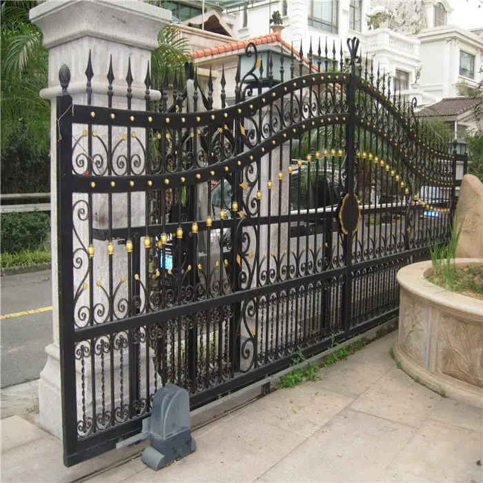 Hot Selling Cheap Wrought Iron Gates Iron Gate Design Wrought Iron Gate 3