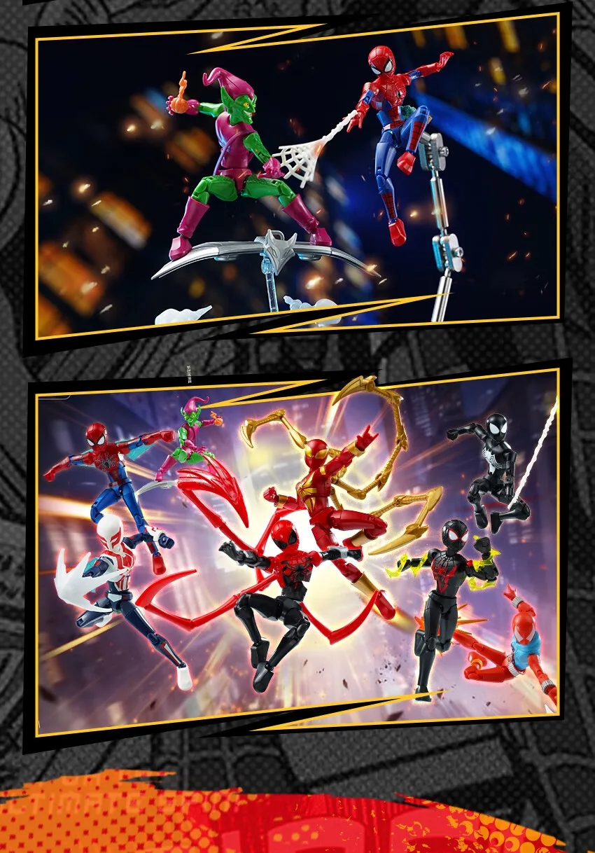 KEEPPLEY Marvel Spider Man Unlimited Edition Bausteine Multi Universe Spider Man Montagebausteine ﻿ – Detail 13