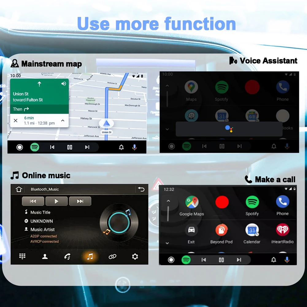 CarAibox ̴ ī÷, - ȵ̵ ڵ ,  5.0, 5G  TYPE-C, USB , ȵ̵ ڵ