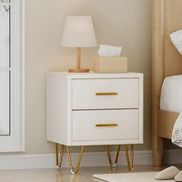 Anajqaqia Набор из 2 предметов Мягкая прикроватная тумбочка, 41x35,5x51см, Бежевый — изображение 2