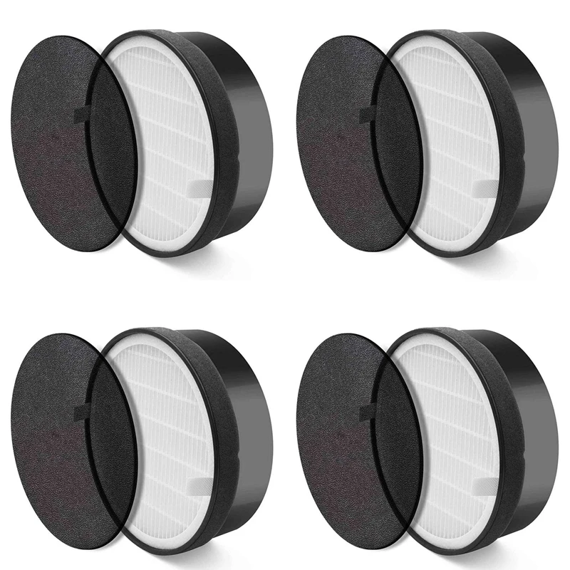

4X Replacement Filter For Levoit Air Purifier LV-H132, True HEPA And Activated Carbon Filters
