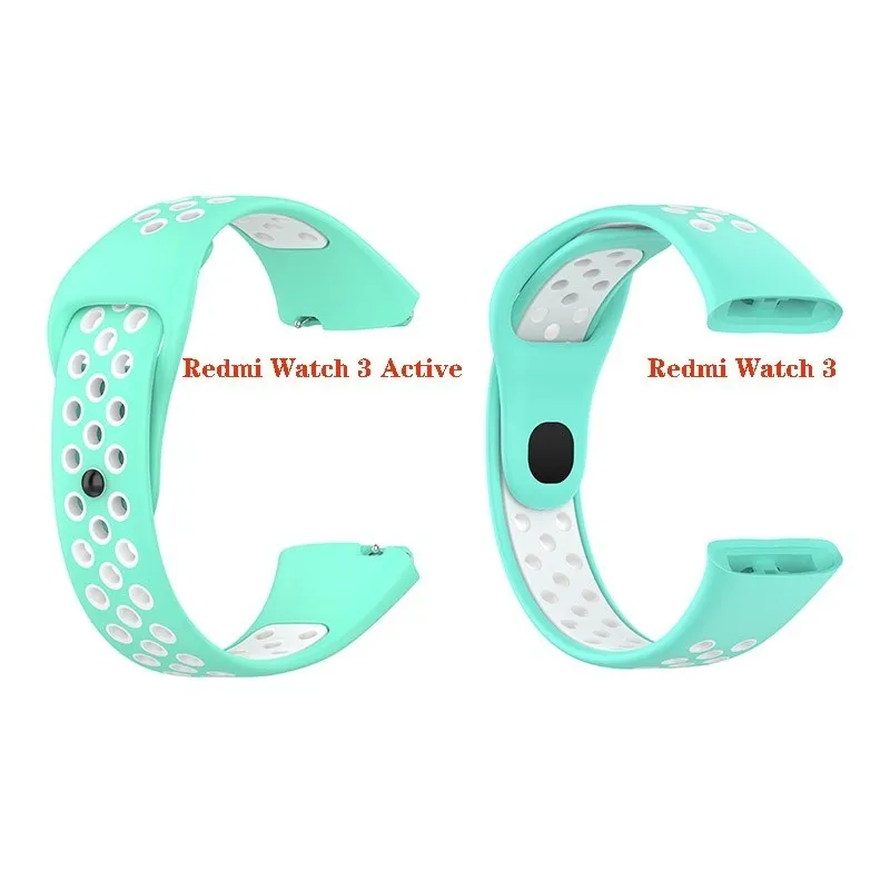 Soft Silicone Sport Band Rubber Watchband Double Color Wristband Bracelet