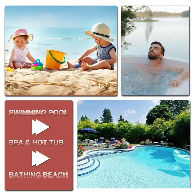Pool Salt Test Strips Swimming Pool Saltwater Detection Strips Multi-Purpose Water Testing Tool For Water Spa Swimming