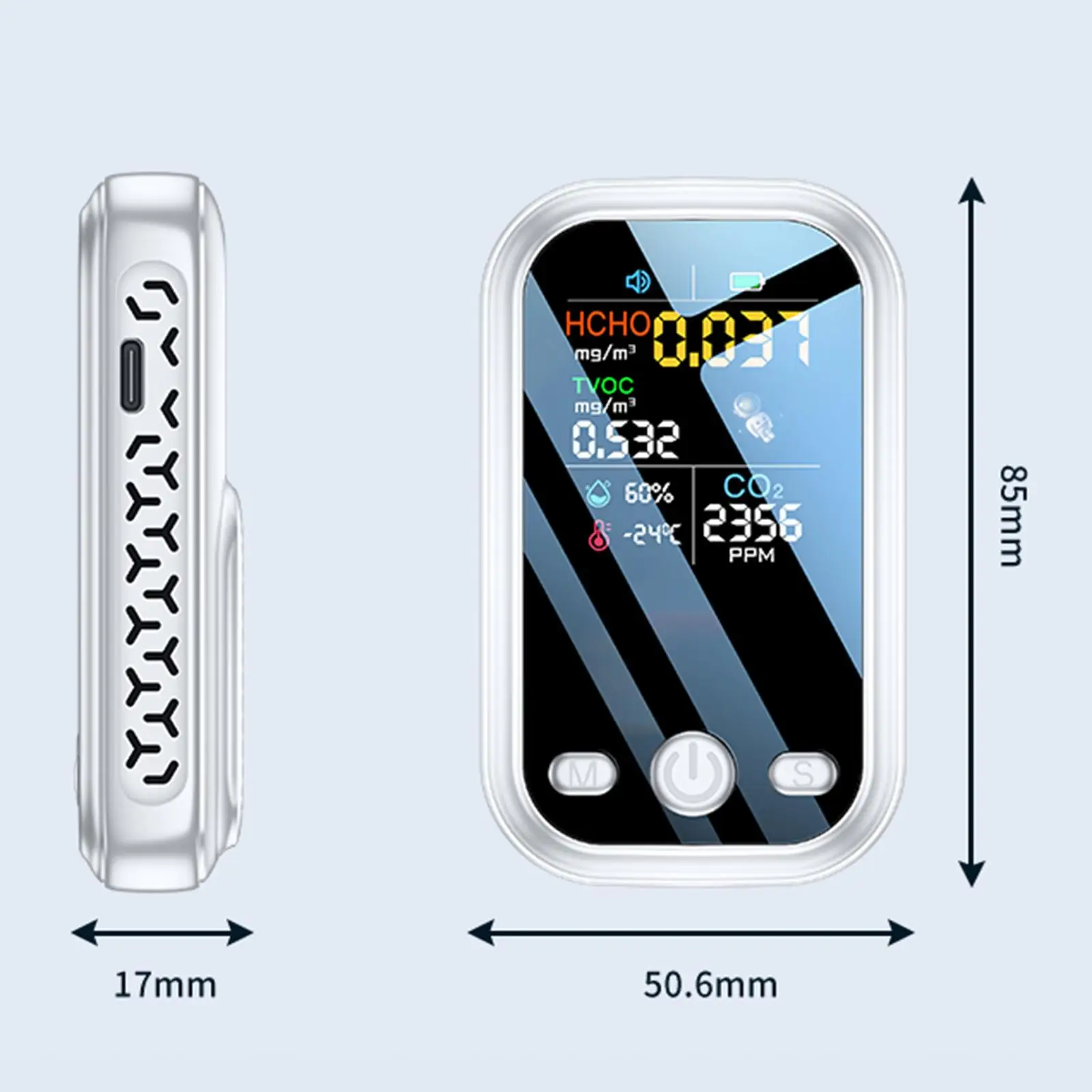 Air Quality Tester CO2 Digital Monitor for Indoor Restaurant Hotel