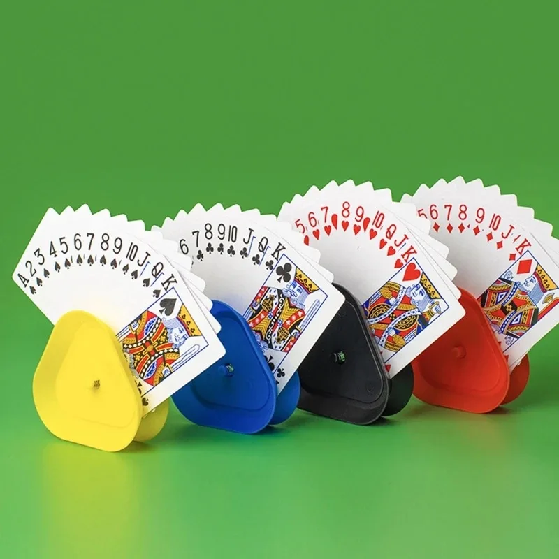

clask board game 4pcs/set Triangle Shaped Hands-Free Playing Card Holder Board Game Poker Seat