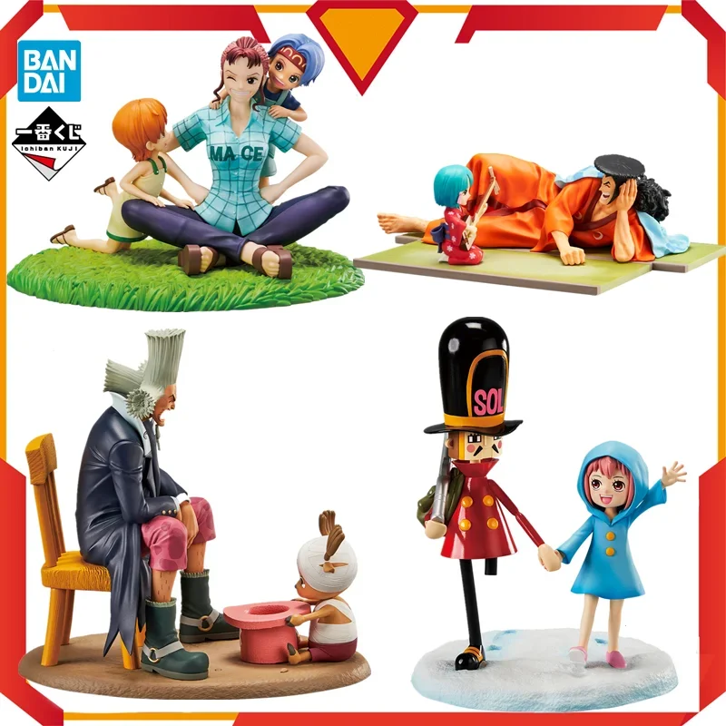 

Bandai Original Ichiban kuji Anime One Piece Nami Nojiko Bell-mère Chopper Kozuki Oden Rebecca Kyros Action Figure Model Toys