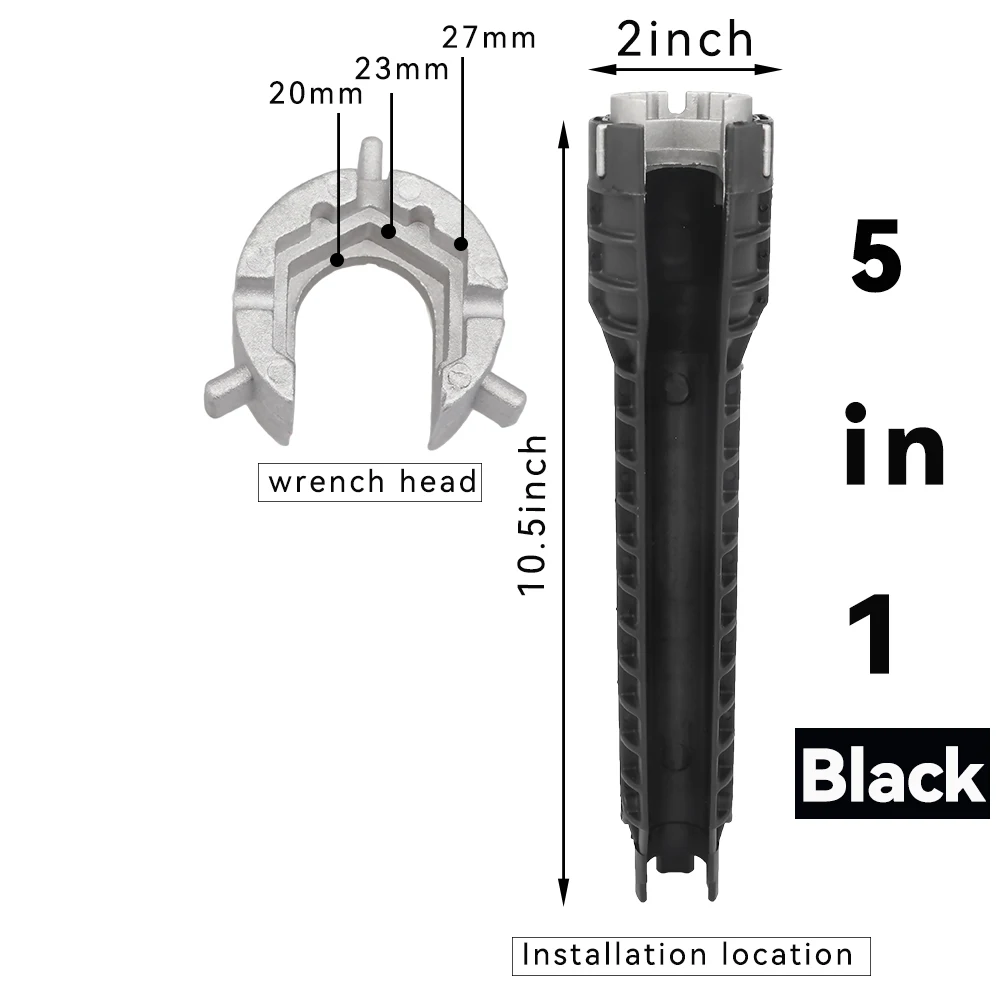 Multi-Function Non-Slip Sink and Faucet Repair Tool