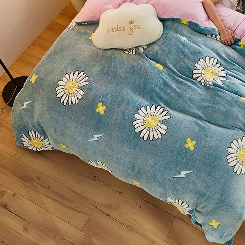 Plush Winter Fleece Duvet Cover - Ultra-Warm Double-Sided Velvet Quilt Cover