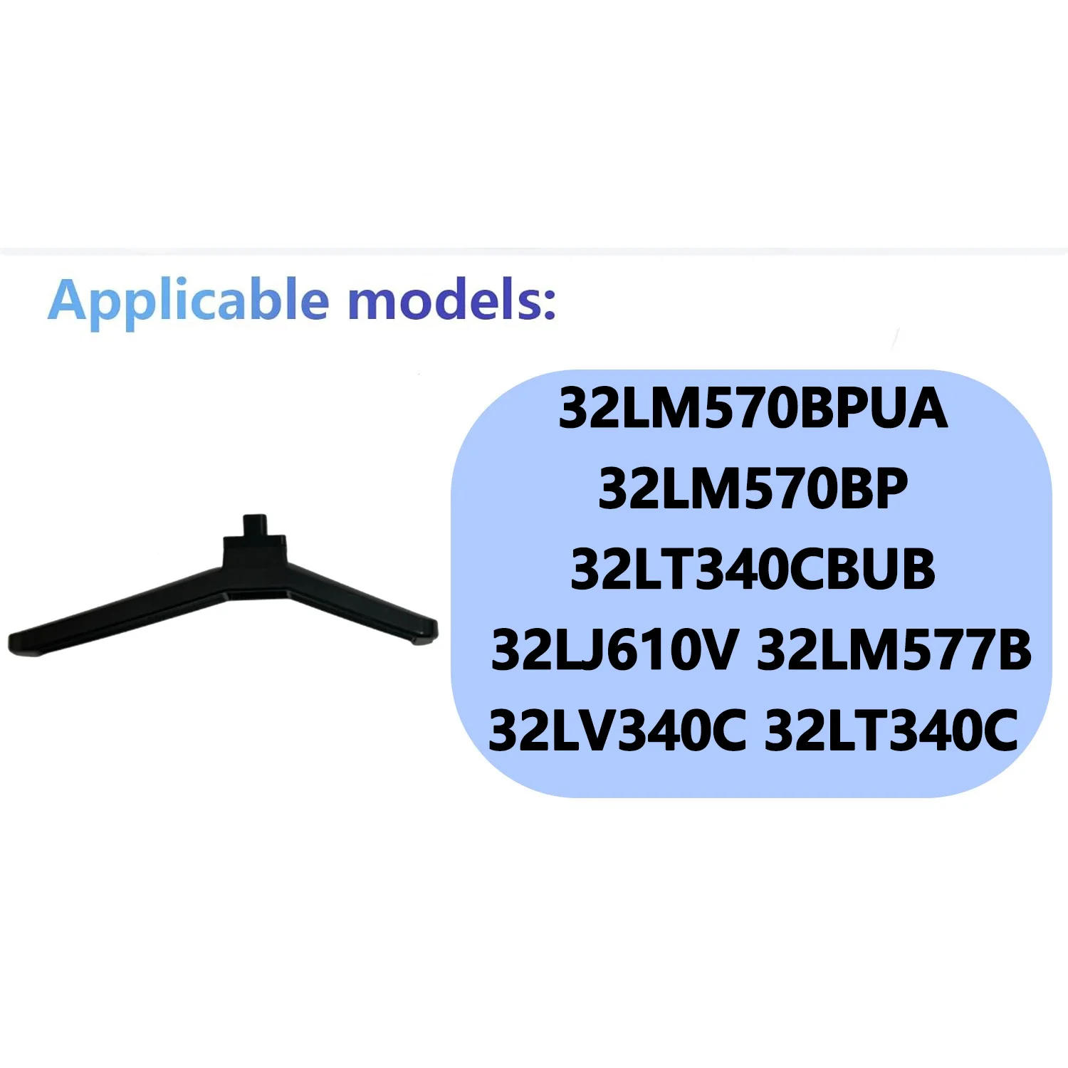 LG 32인치 TV용 새 TV 스탠드 다리 32LM570BPUA 32LM570BP 32LT340CBUB 32LJ610V 32LM577B 32LV340C 나사가 있는 TV용 교체 다리