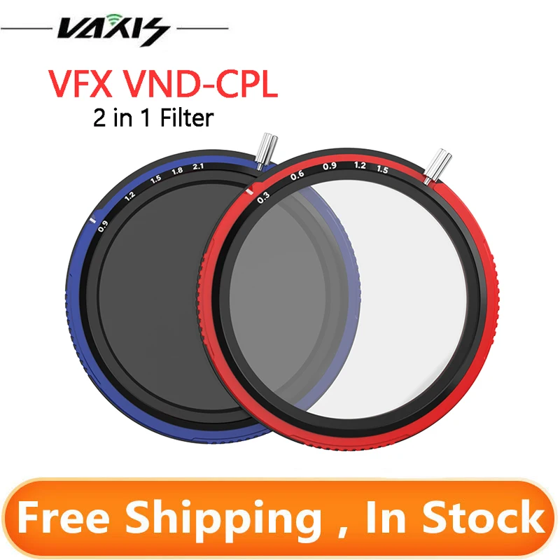 

Vaxis 0.3-1.5 0.9-2.1 Adjustable Filter 77mm 82mm VFX VND-CPL Polarizing Micro SLR Camera Gear for Nikon for Canon Fuji for Sony