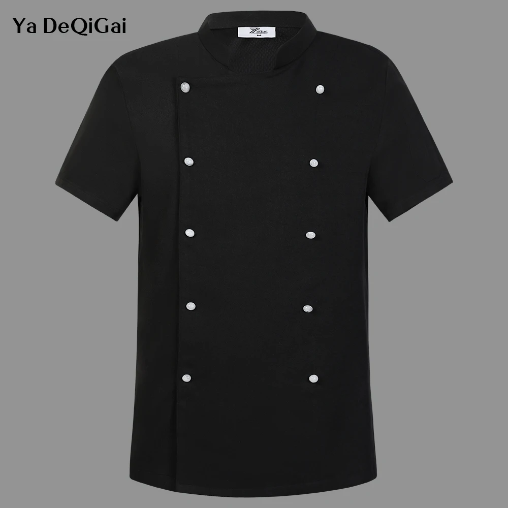 

Unisex Black Chef Uniform Catering Workwear Cooking Coat Chef Jackets Head Chef Shirts Restaurant Hotel Kitchen Cooking Clothes