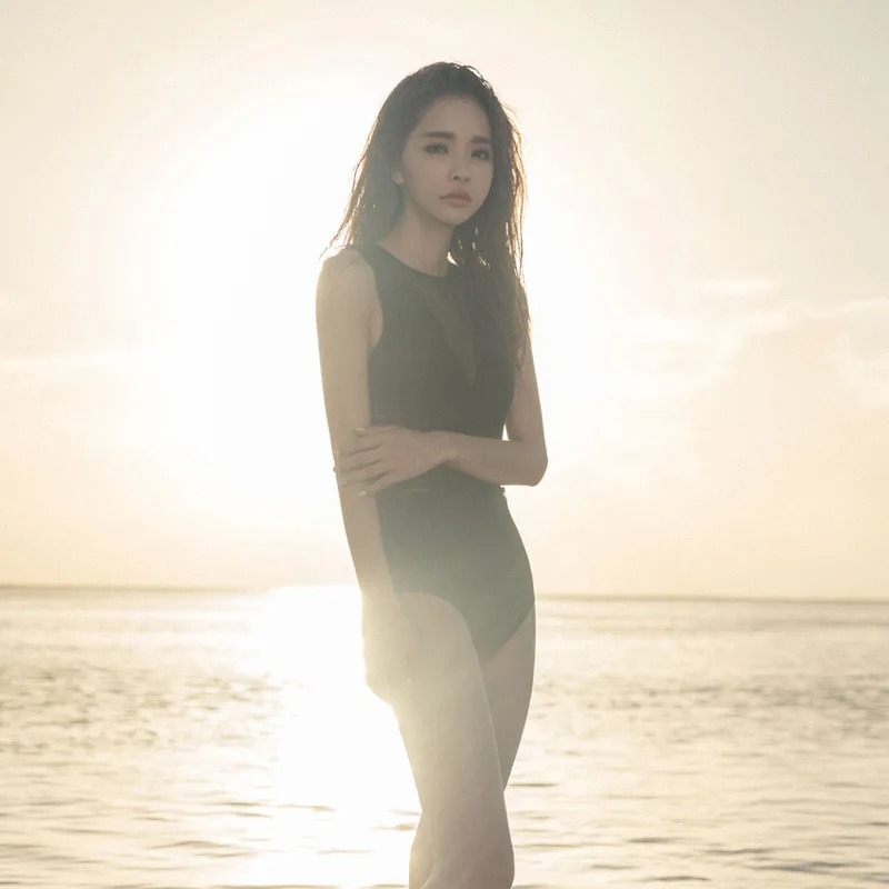 Belly Covering Slimming Conservative One-Piece Swimming Suit  Women's Korean-Style Sexy Swimsuit  New Hot Spring Beachwear