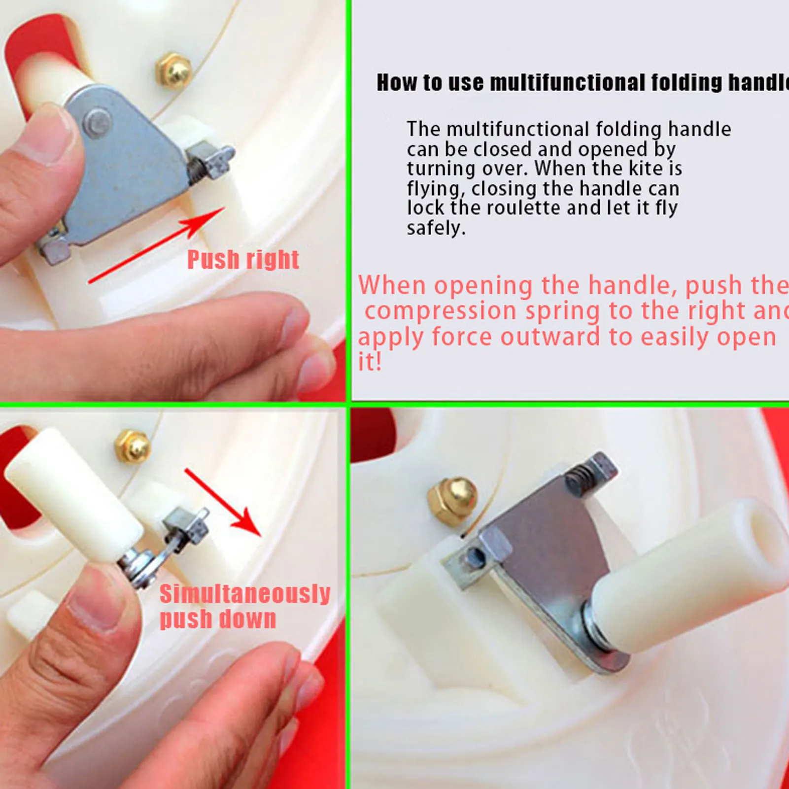 Grip Kite Line Winding Reel Twisted String Winding Reel Grip Wheel Smooth Rotation Ball Bearing Tool 3