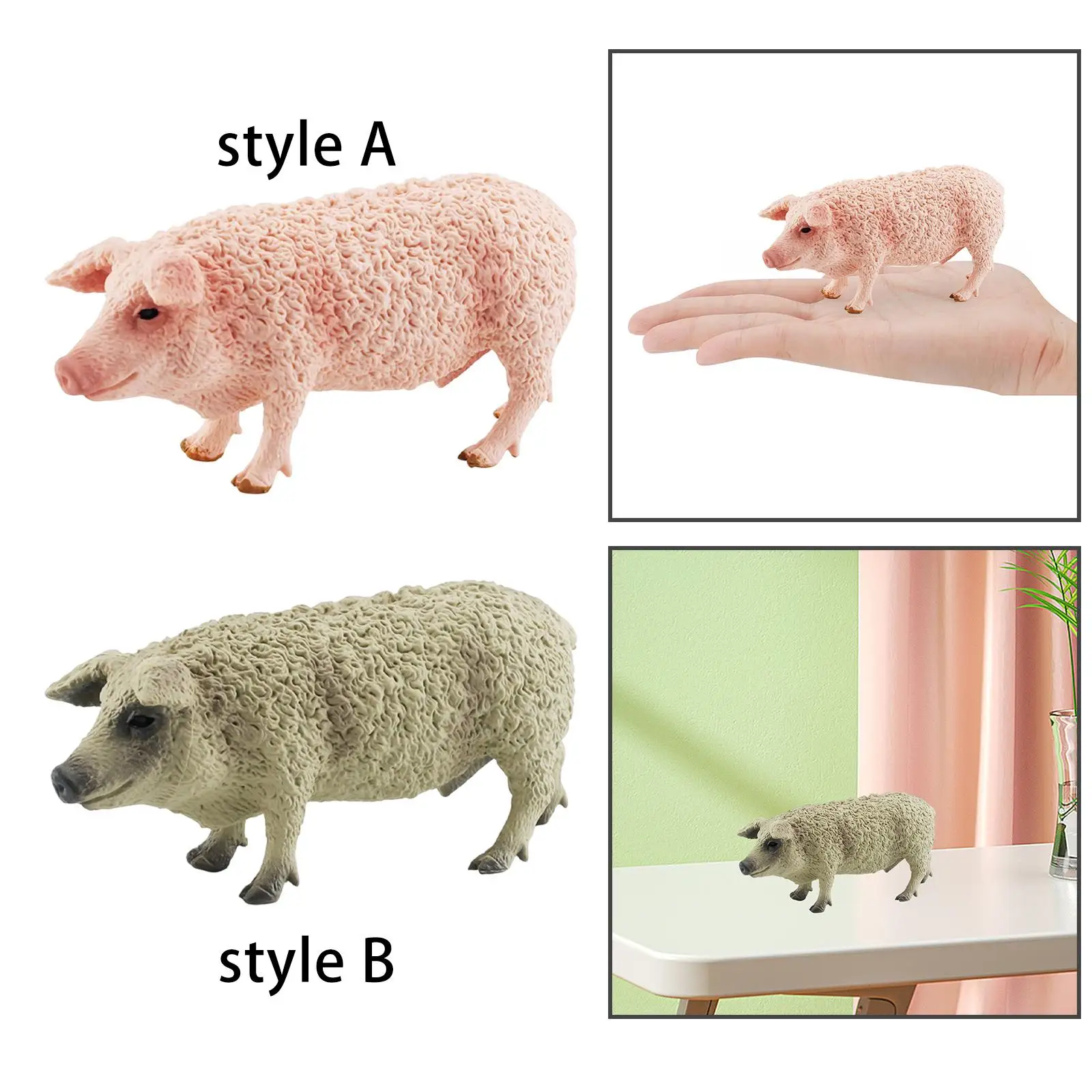 Handmade Pig Figure Playset Desktop Ornaments Ornaments Model Figures Model