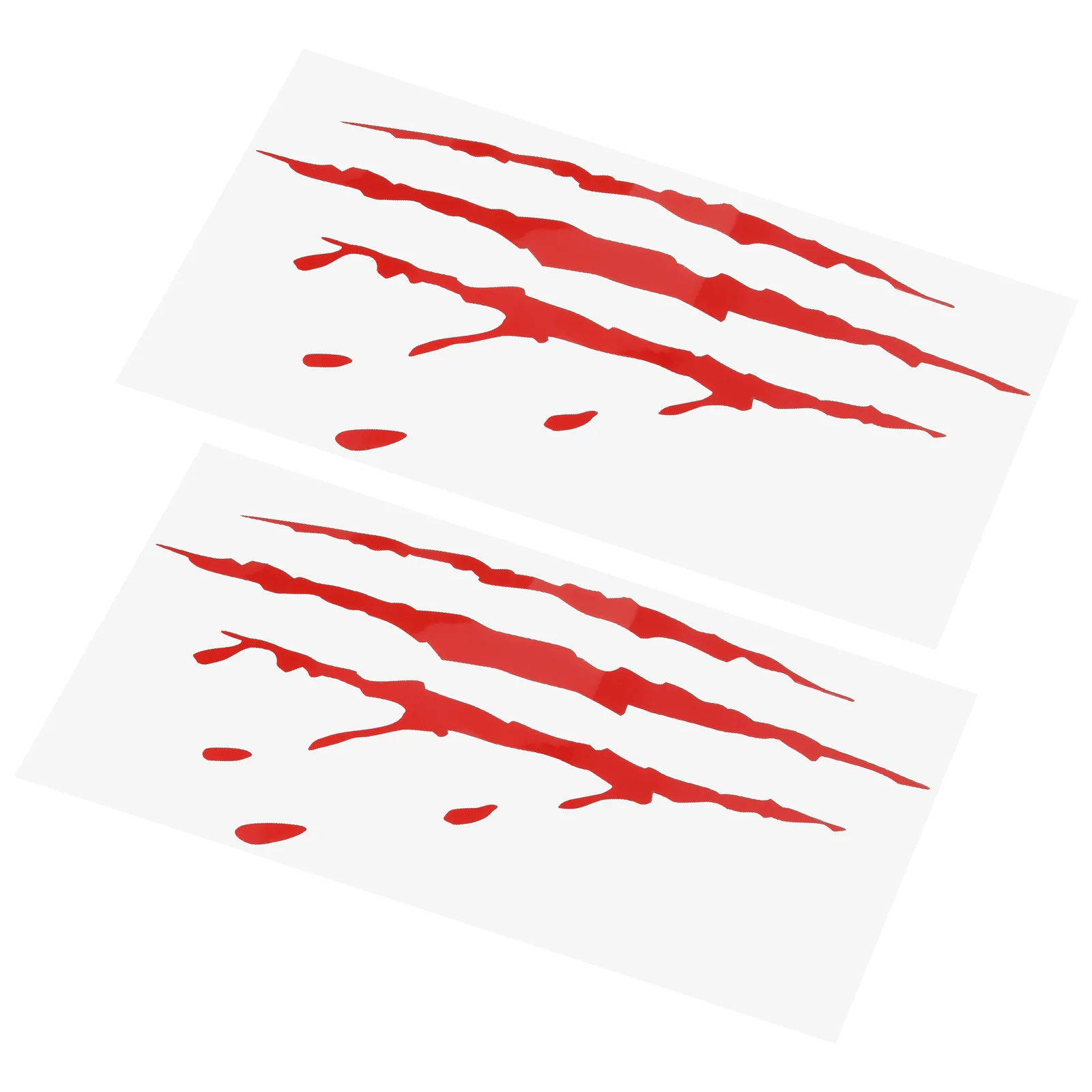 

2sheets Flowing Blood Claw Mark Car Decals Car Taillight Stickers Creepy Claw Mark Decals