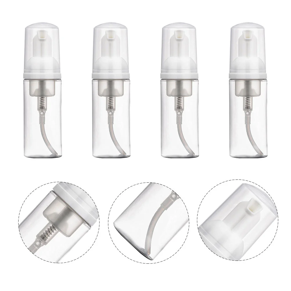 Minkissy Foaming Dispenser Plastic Foam Bottle Refillable Castile Soap Pump Face Cleanser Reusable Empty