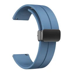 Cinturino Sport in Silicone con Fibbia Magnetica Pieghevole - 22mm