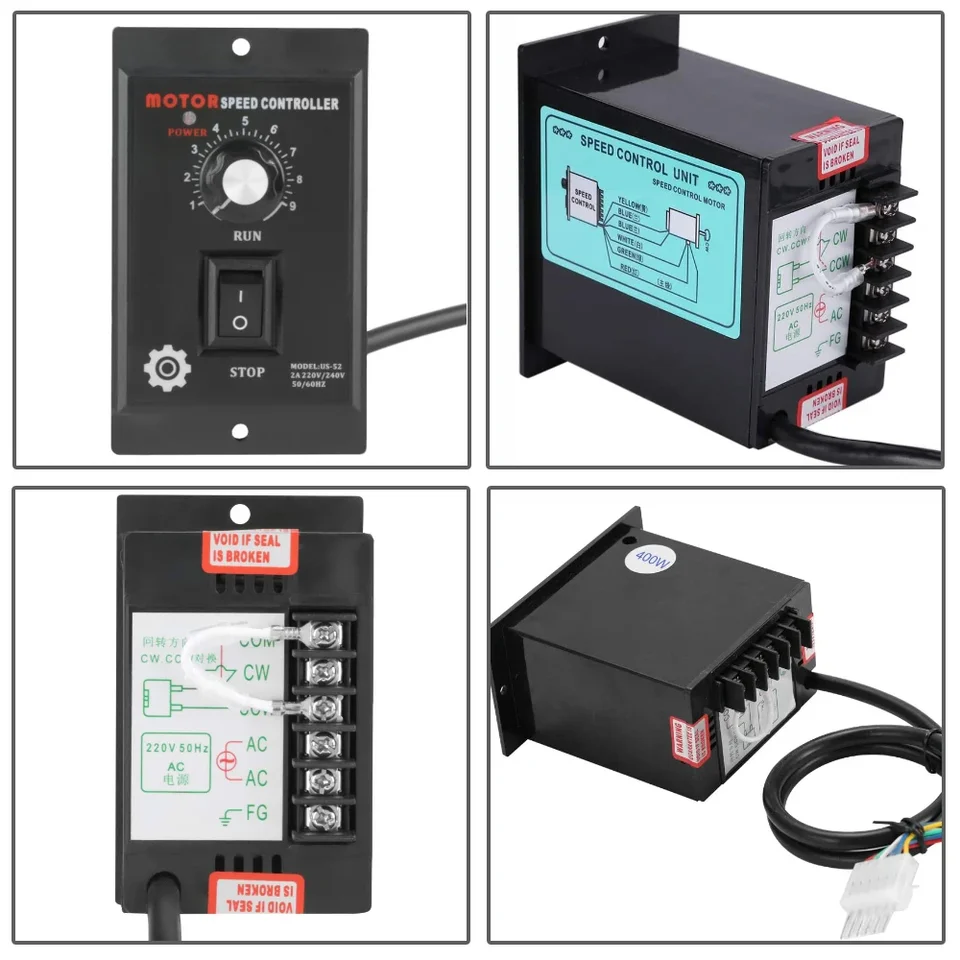 Contrôleur De Vitesse De Moteur AC 400W 50/60Hz US-52, Régulateur