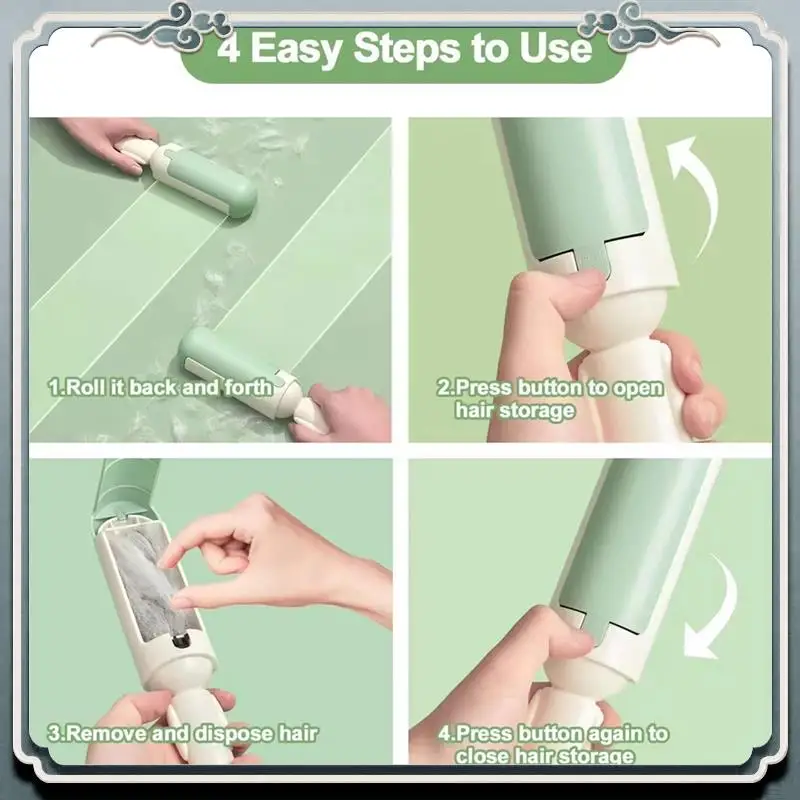 Durable Pet Hair Scraper Cat Hair Dog Cleaner Sofa Carpet Removal Artifact Cat Roller Sticky Device