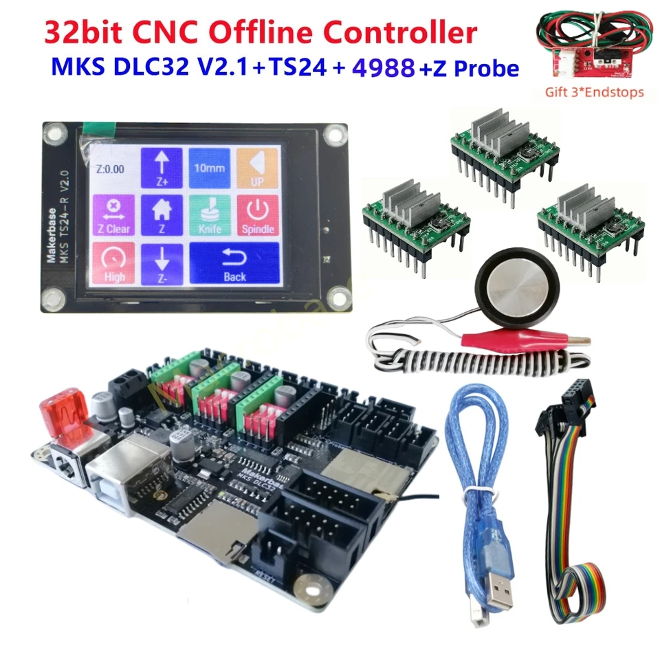Zewool MKS DLC32 offline controller 32bits ESP32 WIFI GRBL TFT aanraakscherm voor desktop lasergraveermachine (TS35-TMC2209 Kit2 Zewool MKS DLC32 offline controller 32bits ESP32 WIFI GRBL TFT aanraakscherm voor desktop lasergraveermachine (TS35-TMC2209 Kit2