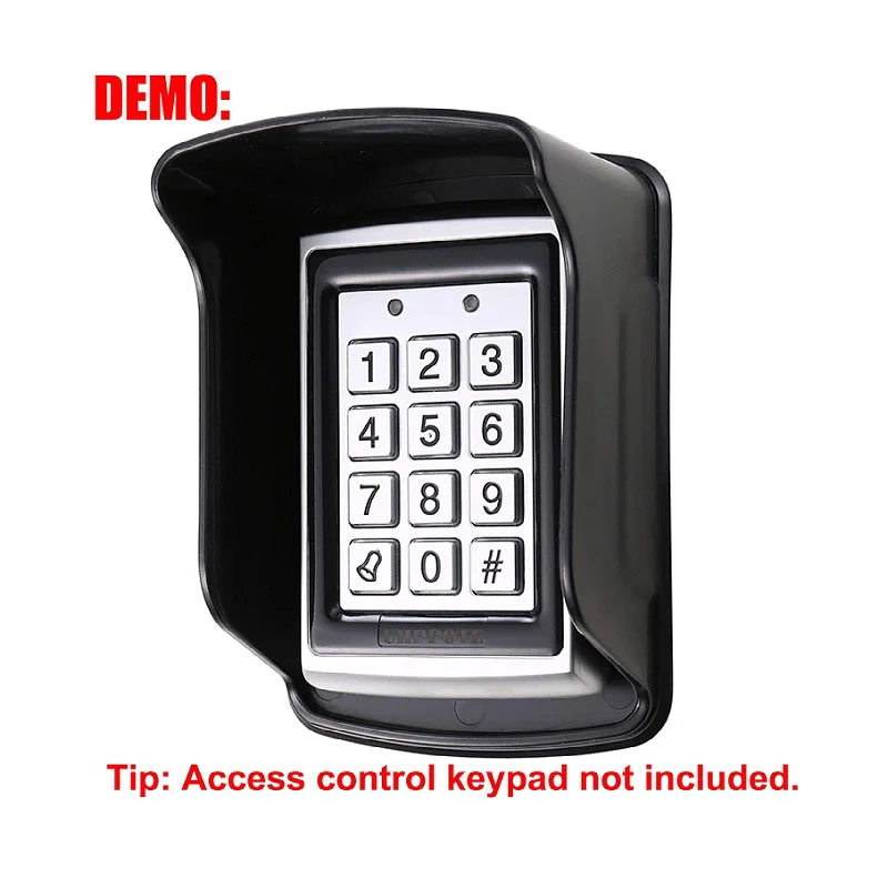 Waterproof Doorbell Cover Rainproof Case Plastic Rain Protector Protection Access Control Keypad Button Card Reader Sun Shell