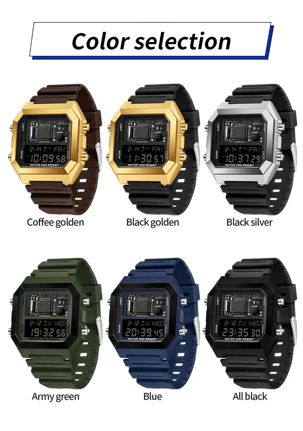 SANDA 6216 Fashionable And Electronic Alarm Clock Student