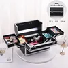 Makeup Case Women Cosmetic Organizer Aluminum Alloy Professional Cosmetic Box Beauty Tattoo Nail Art Supplies Toolbox Suitcase 3