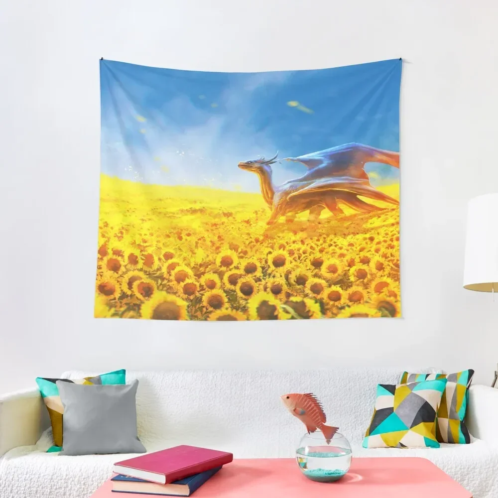 

Sunflower Fields Tapestry Outdoor Decoration Decoration Wall Room Decorations Aesthetics Carpet On The Wall Tapestry