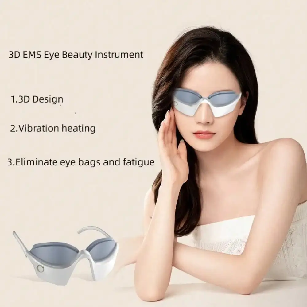 3D EMS Eye Beauty Instrument Micro-Current Pulse Eye Relax Reduce Wrinkles And Dark Circle Remove Bags Massager Beauty Tool