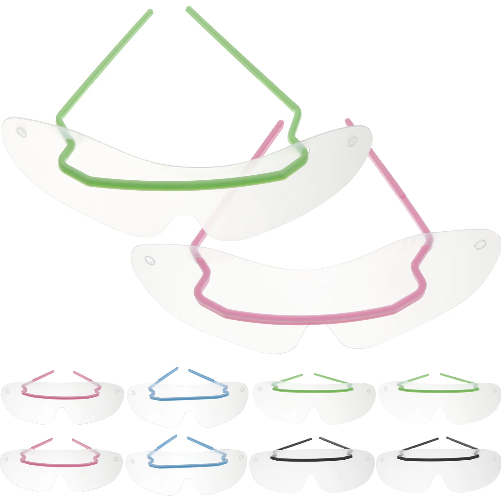 10pcs of One Bag Prevent Goggles Protective Glasses Eyes Protector Disposable Eye Mask Windproof Eye Cover for Man Woman (Assort 4