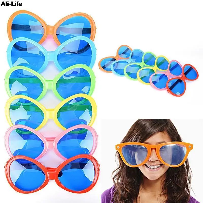 Gafas grandes de plástico para fiesta, accesorios de fiesta para niños,  Navidad, Cumpleaños, Halloween, suministros de