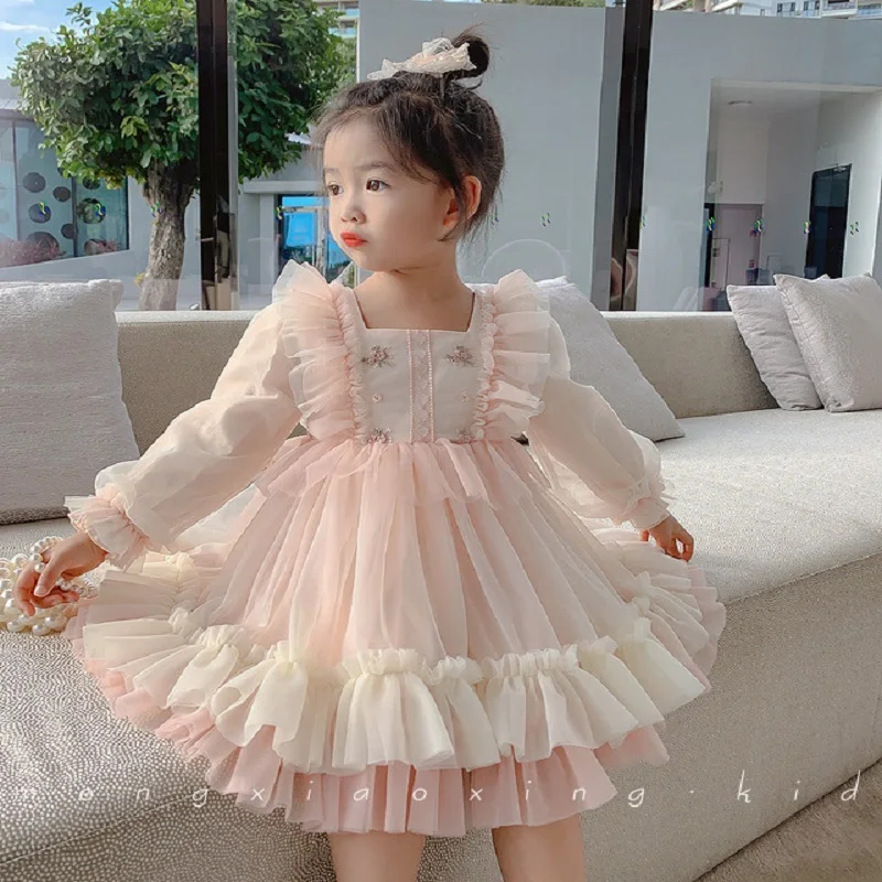 

Детское кружевное платье принцессы, на Возраст 4-10 лет