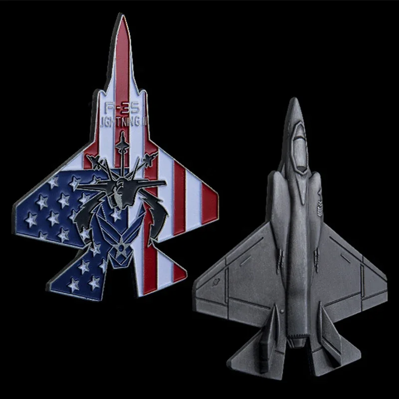 

Искусственная Звезда США, вызов ВВС, Боевой сокол с монетами, 3D самолет в форме фонаря, вспышка II, Стелс-истребитель, военный самолет