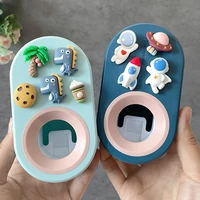 Automatic Toothpaste Dispenser Toothpaste Squeezer Dustproof Toothbrush Holder Wall Mount Home Bathroom Accessories Set 2
